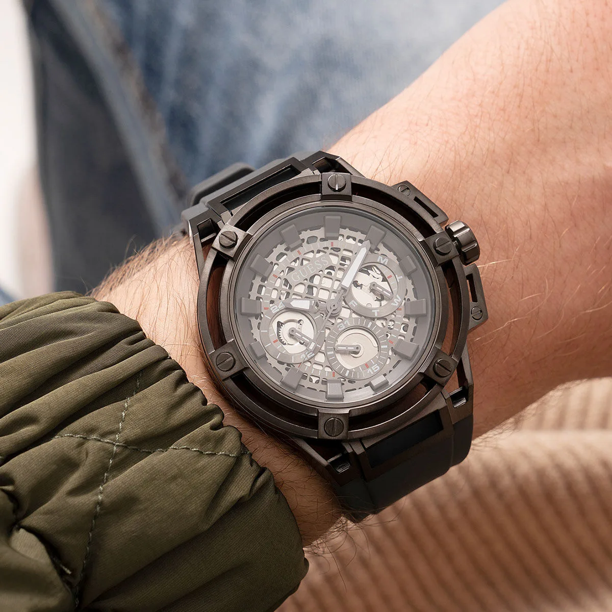Guess Машки Часовник GUGW0423G3 4